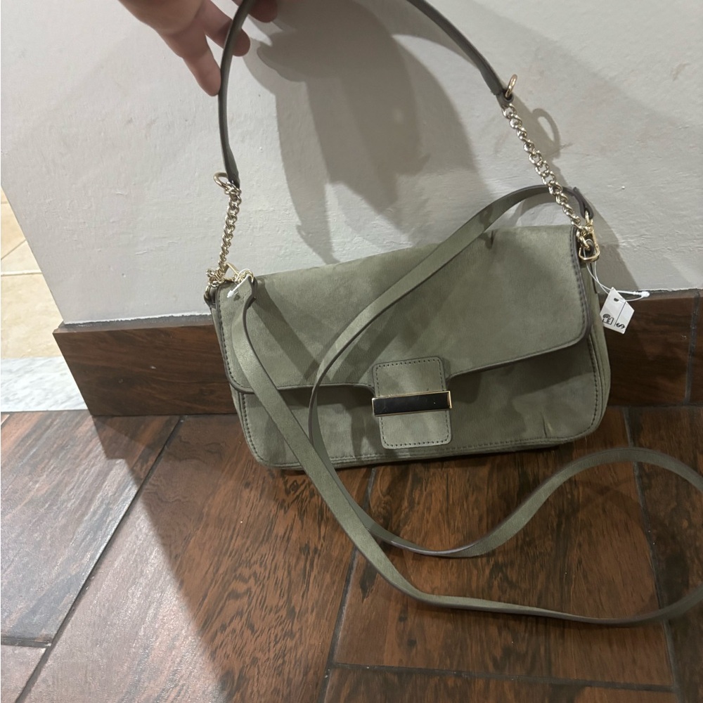 H&M Sage Green Crossbody Bag
